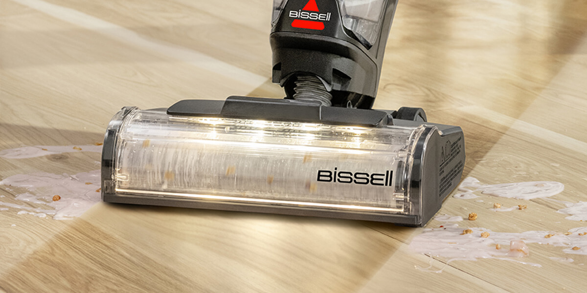 Saugen und wischen in einem Schritt