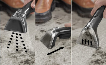 Entfernen Sie Schmutz und Flecken