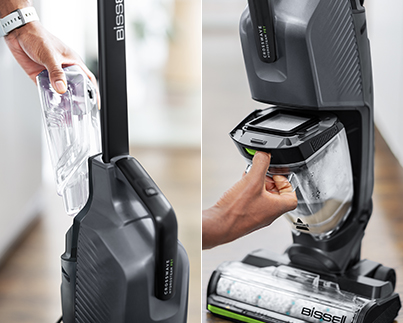 ZWEI GETRENTE BEHÄLTER: