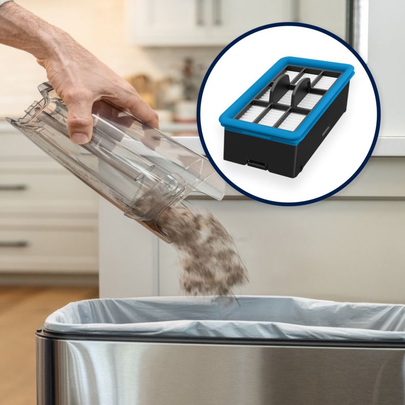 BISSELL CrossWave Edge / EdgeFind Zubehör-Set, Enthält ZeroGap Mehrflächen-Bürstenrolle und Filter